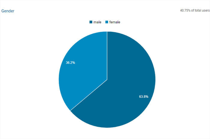 Gender Demographics in Google Analytics