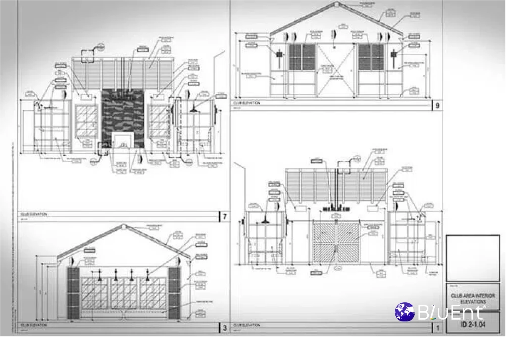 As built architectural drawings sample