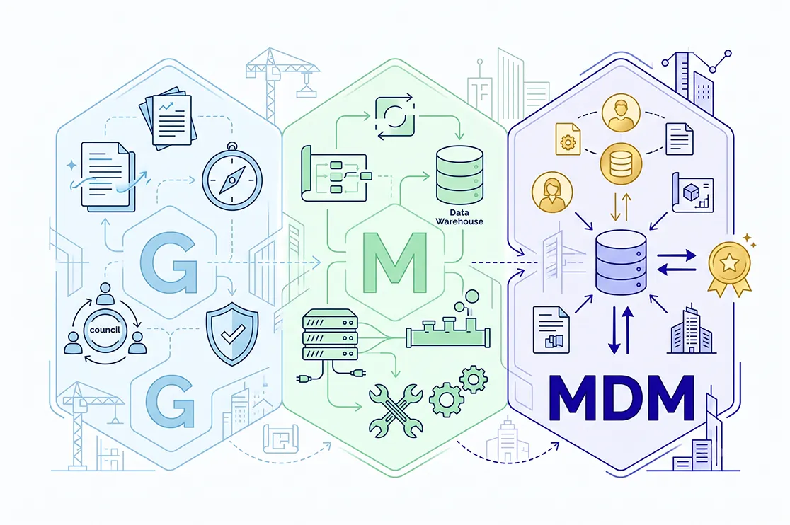 Data Governance vs. Data Management vs. MDM for AEC Leaders and Industry