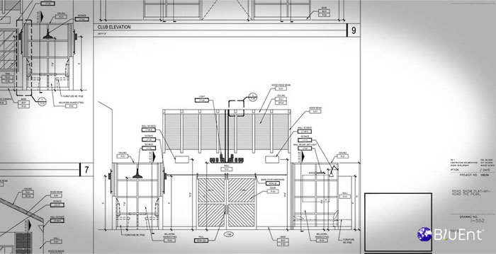 Millwork shop drawing by BluEntCAD